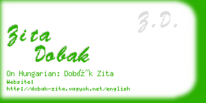 zita dobak business card